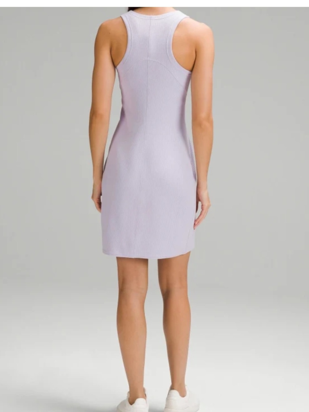 Lululemon Ribbed softstream high neck Racerback Dress size 6 lilac Ether